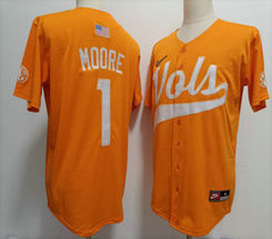 Nike Tennessee Volunteers #1 Christian Moore Orange Stitched NCAA Jersey
