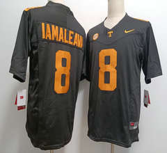 Nike Tennessee Volunteers #8 Nico Iamaleava. Black Stitched NCAA Jersey