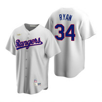 Nike Texas Rangers #34 Nolan Ryan White Cooperstown Collection Game Authentic Stitched MLB jersey