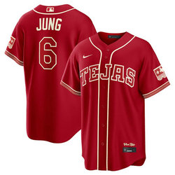 Nike Texas Rangers #6 Josh Jung Red 2026 City MLB Jersey