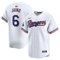 Nike Texas Rangers #6 Josh Jung White 2024 Authentic Stitched MLB Jersey