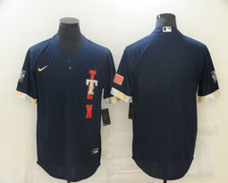 Nike Texas Rangers Blank 2021 All star Blue Game Authentic Stitched MLB Jersey.jpg
