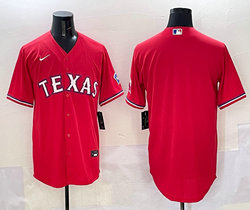Nike Texas Rangers Blank Red Texas Authentic Stitched MLB Jersey