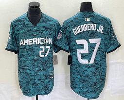 Nike Toronto Blue Jays #27 Vladimir Guerrero Jr Teal 2023 All-Star Stitched Baseball Jersey