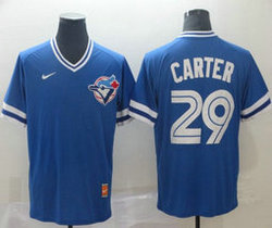 Nike Toronto Blue Jays #29 Devon Travis Pullover Throwback Authentic stitched MLB jersey