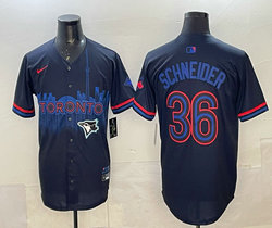 Nike Toronto Blue Jays #36 Davis Schneider City Jersey