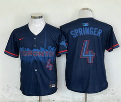Nike Toronto Blue Jays #4 George Springer 2024 City Authentic Stitched MLB Jersey