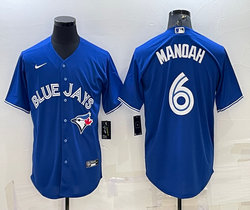 Nike Toronto Blue Jays #6 Austin Martin Blue Game Authentic Stitched MLB Jersey