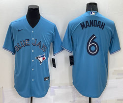Nike Toronto Blue Jays #6 Austin Martin Light Blue Game Authentic Stitched MLB Jersey