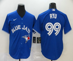 Nike Toronto Blue Jays #99 Hyun-Jin Ryu Blue Game Authentic Stitched MLB Jersey