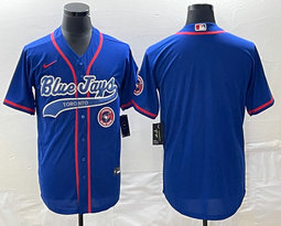 Nike Toronto Blue Jays  Blank Blue Joint Authentic Stitched NBA Jersey