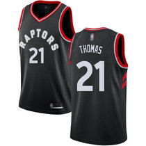 Nike Toronto Raptors #21 Matt Thomas Black Game Authentic Stitched NBA Jersey