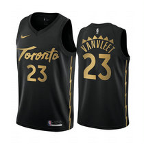 Nike Toronto Raptors #23 Fred VanVleet Black Game City Authentic Stitched NHL jersey