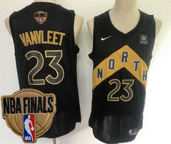 Nike Toronto Raptors #23 Fred VanVleet Black Game City With Advertising 2019 Finals Authentic Stitched NHL jersey