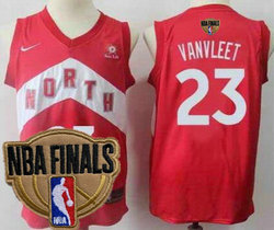 Nike Toronto Raptors #23 Fred VanVleet Red Game With Advertising Playoffs Earned Edition 2019 Finals Authentic Stitched NHL jersey