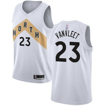 Nike Toronto Raptors #23 Fred VanVleet White City Authentic Stitched NBA Jersey