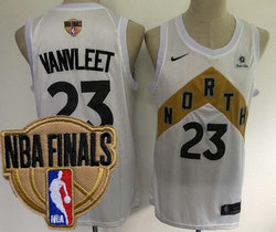 Nike Toronto Raptors #23 Fred VanVleet White City Game With Advertising 2019 Finals Authentic Stitched NHL jersey