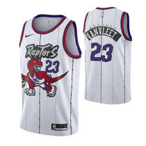 Nike Toronto Raptors #23 Fred VanVleet White Game Hardwood Classics Authentic Stitched NBA Jersey