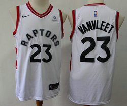 Nike Toronto Raptors #23 Fred VanVleet White Game With Advertising Authentic Stitched NHL jersey