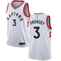 Nike Toronto Raptors #3 OG Anunoby White Game Authentic Stitched NBA Jersey