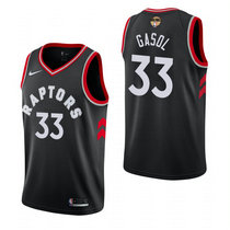 Nike Toronto Raptors #33 Marc Gasol Black Game Authentic Stitched NBA Jersey