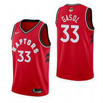 Nike Toronto Raptors #33 Marc Gasol Red Game Authentic Stitched NBA Jersey