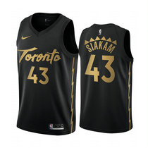 Nike Toronto Raptors #43 Pascal Siakam Black Game City Authentic Stitched NBA Jersey