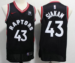 Nike Toronto Raptors #43 Pascal Siakam Black Game With Advertising Authentic Stitched NHL jersey