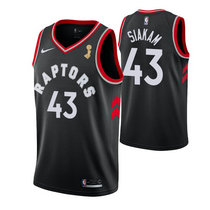 Nike Toronto Raptors #43 Pascal Siakam Black Game With Finals Champion Patch Authentic Stitched NBA Jersey