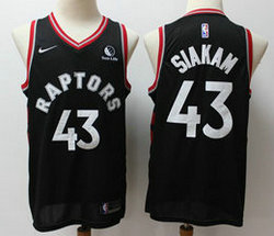 Nike Toronto Raptors #43 Pascal Siakam Black Game With New Advertising Authentic Stitched NHL jersey