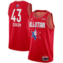  Toronto Raptors #43 Pascal Siakam Red 2020 All star Authentic Stitched NBA Jersey
