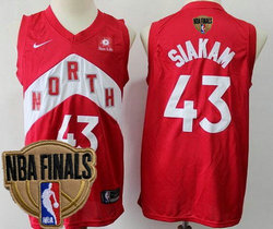Nike Toronto Raptors #43 Pascal Siakam Red Game With Advertising Playoffs Earned Edition 2019 Finals Authentic Stitched NHL jersey