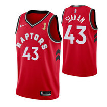Nike Toronto Raptors #43 Pascal Siakam Red Game With Finals Champion Patch Authentic Stitched NBA Jersey