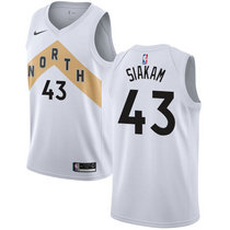 Nike Toronto Raptors #43 Pascal Siakam White City Authentic Stitched NBA Jersey