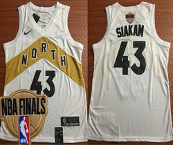 Nike Toronto Raptors #43 Pascal Siakam White City Game 2019 Finals Authentic Stitched NHL jersey