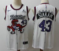 Nike Toronto Raptors #43 Pascal Siakam White Game Hardwood Classics With Advertising Authentic Stitched NBA Jersey
