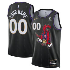Nike Toronto Raptors Active Player Custom Black 2024-25 City Stitched NBA Jersey