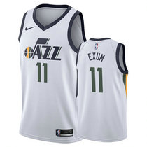Nike Utah Jazz #11 Dante Exum White Game Authentic Stitched NBA Jersey
