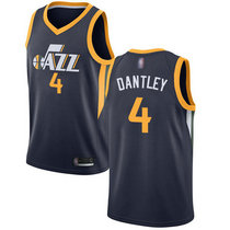 Nike Utah Jazz #4 Adrian Dantley Navy Game Authentic Stitched NBA Jersey