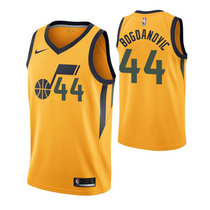 Nike Utah Jazz #44 Bojan Bogdanovic Gold Game Authentic Stitched NBA Jersey
