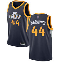 Nike Utah Jazz #44 Pete Maravich Navy Game Authentic Stitched NBA Jersey
