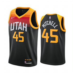 Nike Utah Jazz #45 Donovan Mitchell 20-21 City Authentic Stitched NBA Jersey