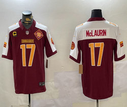 Nike Washington Commanders #17 Terry McLaurin Red Thanksgiving F.U.S.E 90th patch NFL jersey