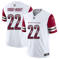 Nike Washington Commanders #22 Jacory Croskey-Merritt White Stitched Football Jersey