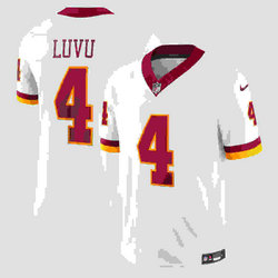 Nike Washington Commanders #4 Frankie Luvu White 2026 Jersey