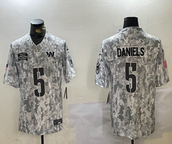 Nike Washington Commanders #5 Jayden Daniels 2024 Salute to Service Authentic Stitched NFL Jersey