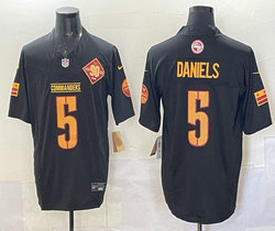 Nike Washington Commanders #5 Jayden Daniels Black 3(III) Throwback NFL jersey