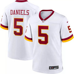 Nike Washington Commanders #5 Jayden Daniels White Throwback NFL jersey