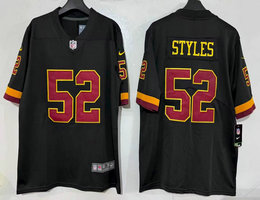 Nike Washington Commanders #52 Sonny Styles Black 2026 Authentic Stitched NFL Jersey