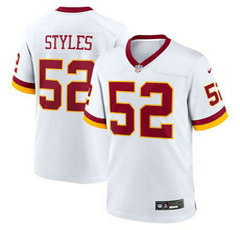 Nike Washington Commanders #52 Sonny Styles White Authentic Stitched NFL Jersey